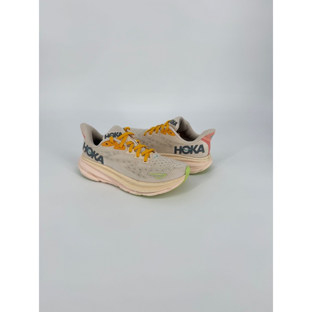 Hoka Clifton 9 Womens Running Shoes Eggnog Passion Fruit 1133249 Size 7.5 - Picture 2 of 13